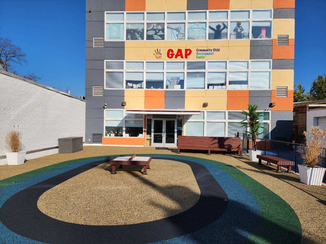 Exterior of the GAP Community Child Development Center building in Washington, DC